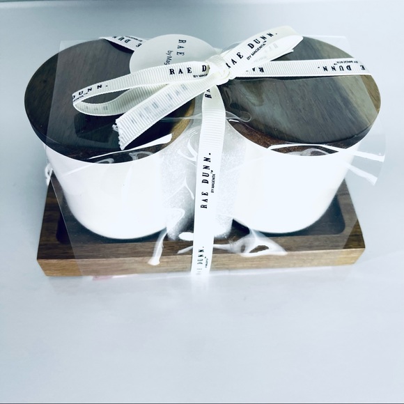 NWT RAE DUNN “Hello Pretty” 3-PC. Lidded Vanity Jars and Tray Set - Picture 2 of 4